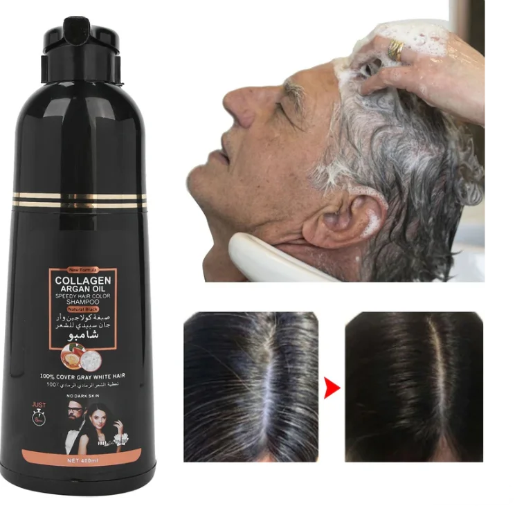 DISAAR® ⚡️ SHAMPOO COLORANTE TINTE CUBRE CANAS 💆🏻💆🏻♂️